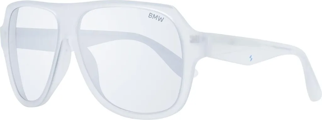 BMW Lunettes de soleil BW0035 26C 59 : Monture Aviateur Cristal et Gris