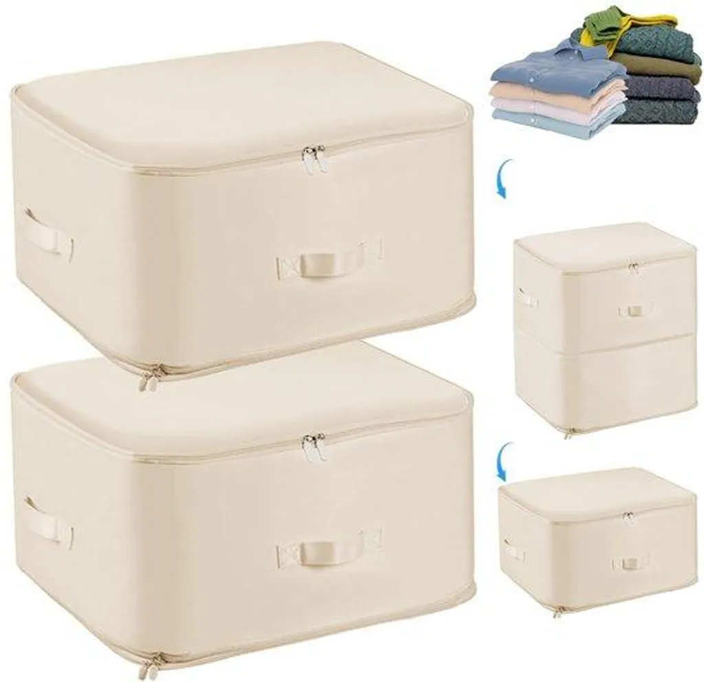 Housse de rangement sous vide pour vêtements et linge de lit, Format XL