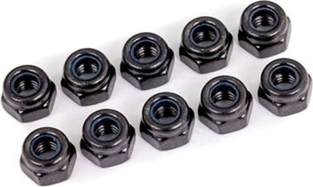 Stoppmuttern, 4mm schwarz (10)