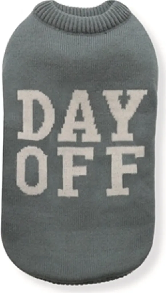 Croci Hundepullover Homy Day Off Grau