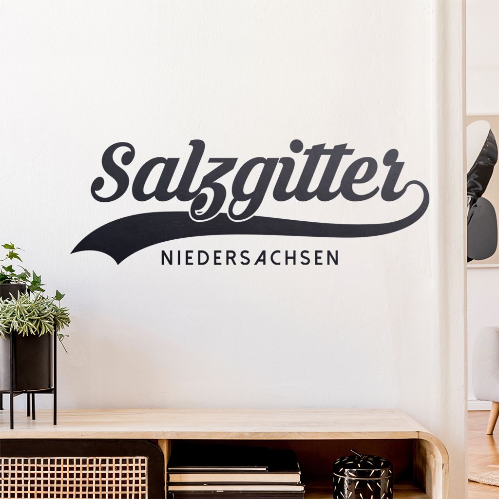 Salzgitter Niedersachsen Wandtattoo Wandaufkleber Wall Sticker - Dekoration, Küche, Wohnzimmer, Schlafzimmer, Badezimmer