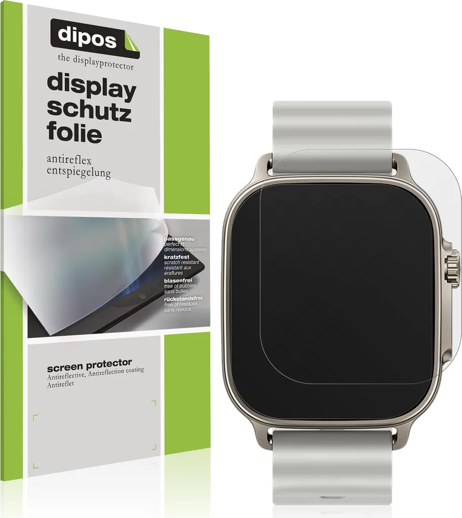 6x Pellicola Protettiva per Realme Watch 5 Protezione Schermo Antiriflesso dipos