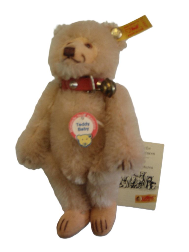 Steiff - 029677 - Teddy Baby, hellmais, 16cm, Mohair, voll beweglich