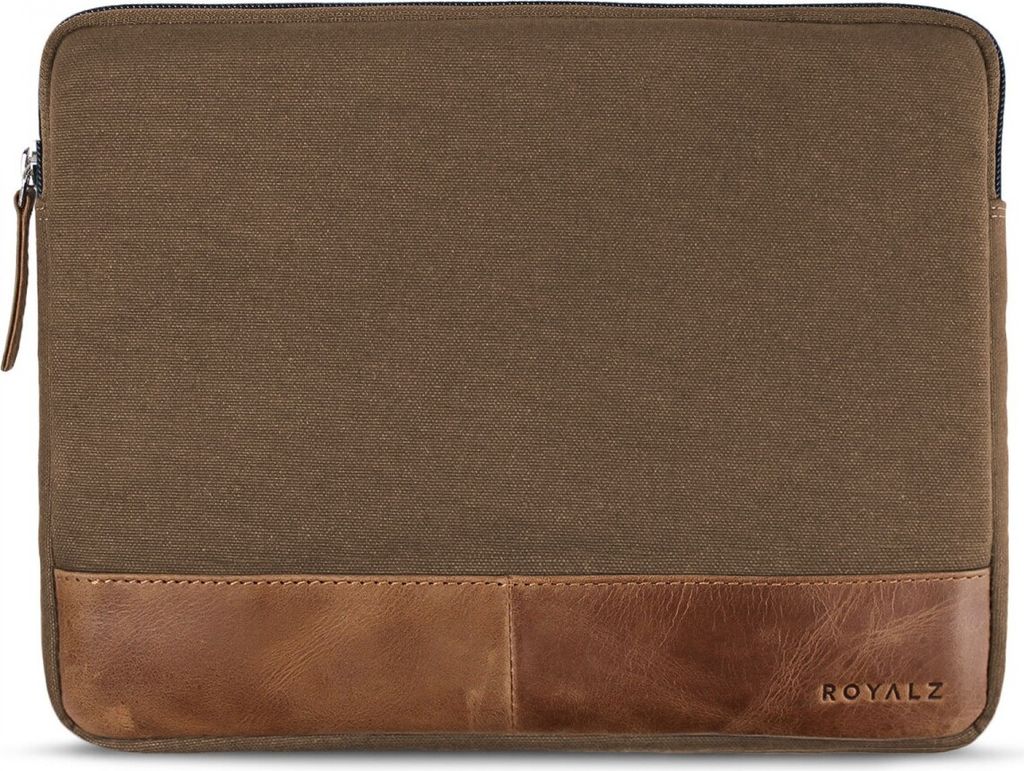 ROYALZ Schutzhülle für Samsung Galaxy Tab S2 9,7 / Galaxy Tab A 9,7 / Galaxy Tab E 9,6 Zoll Hülle Schutzhülle Tasche Case aus Canvas Khaki Brau...