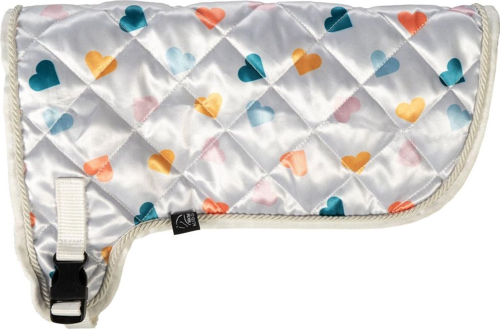 HKM Decke -Hobby Horsing Print- weiß mit Herzchen 147528568.0001