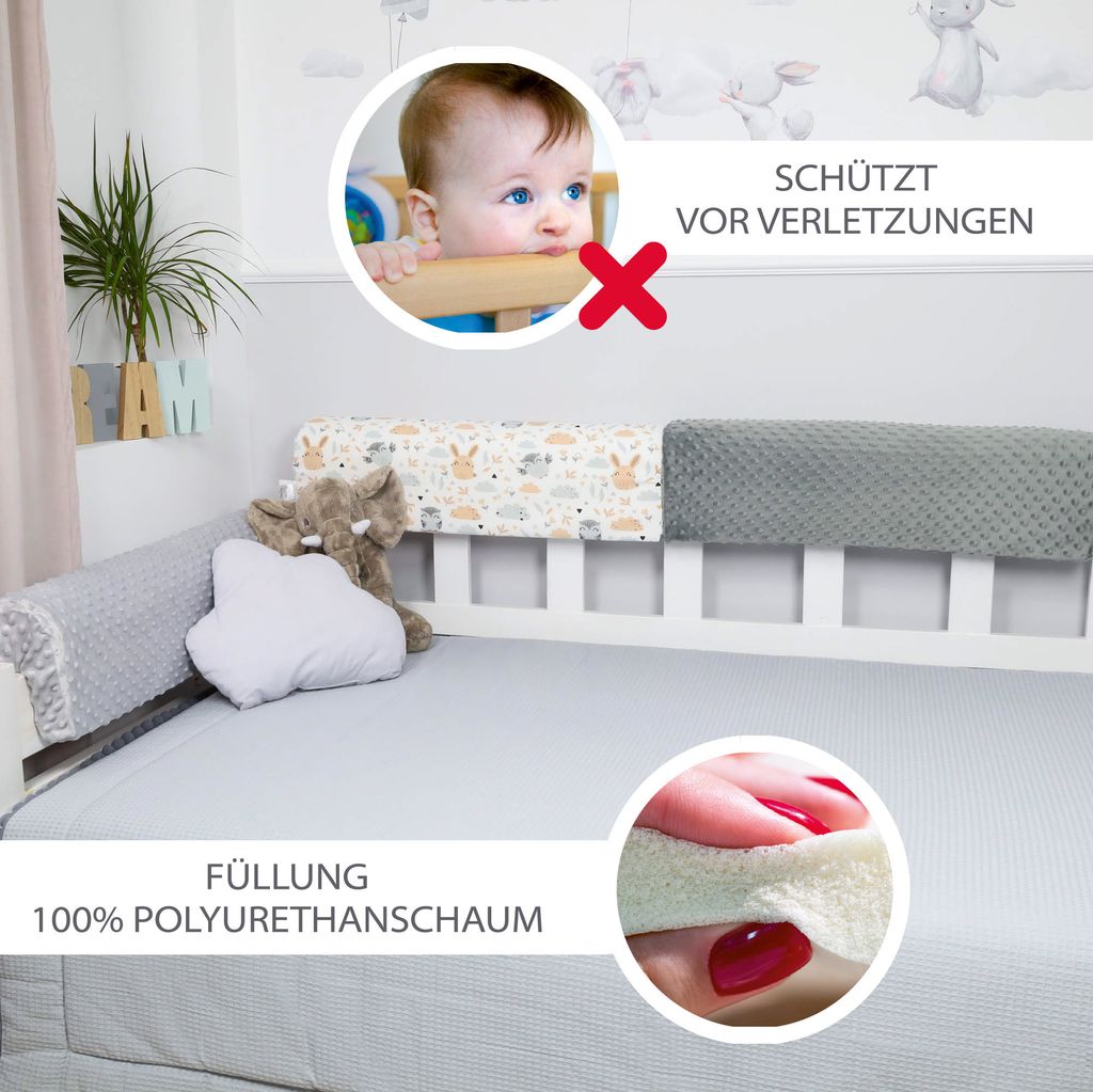 Bettkantenschutz für Kinderbetten  120 cm- Schutz für Produktbild 3