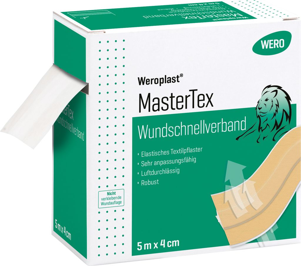 Weroplast MasterTex Wundschnellverband 5 m x 4 cm