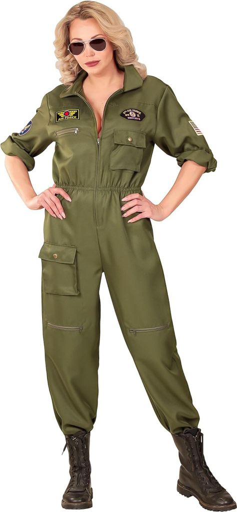 costume da donna "pilota di jet da combattimento" - tuta da Immagine del prodotto 