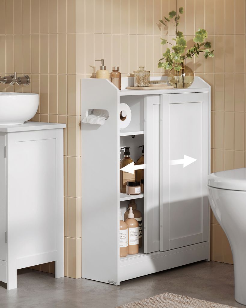 VASAGLE Badezimmerschrank, Badschrank platzsparend, Produktbild 