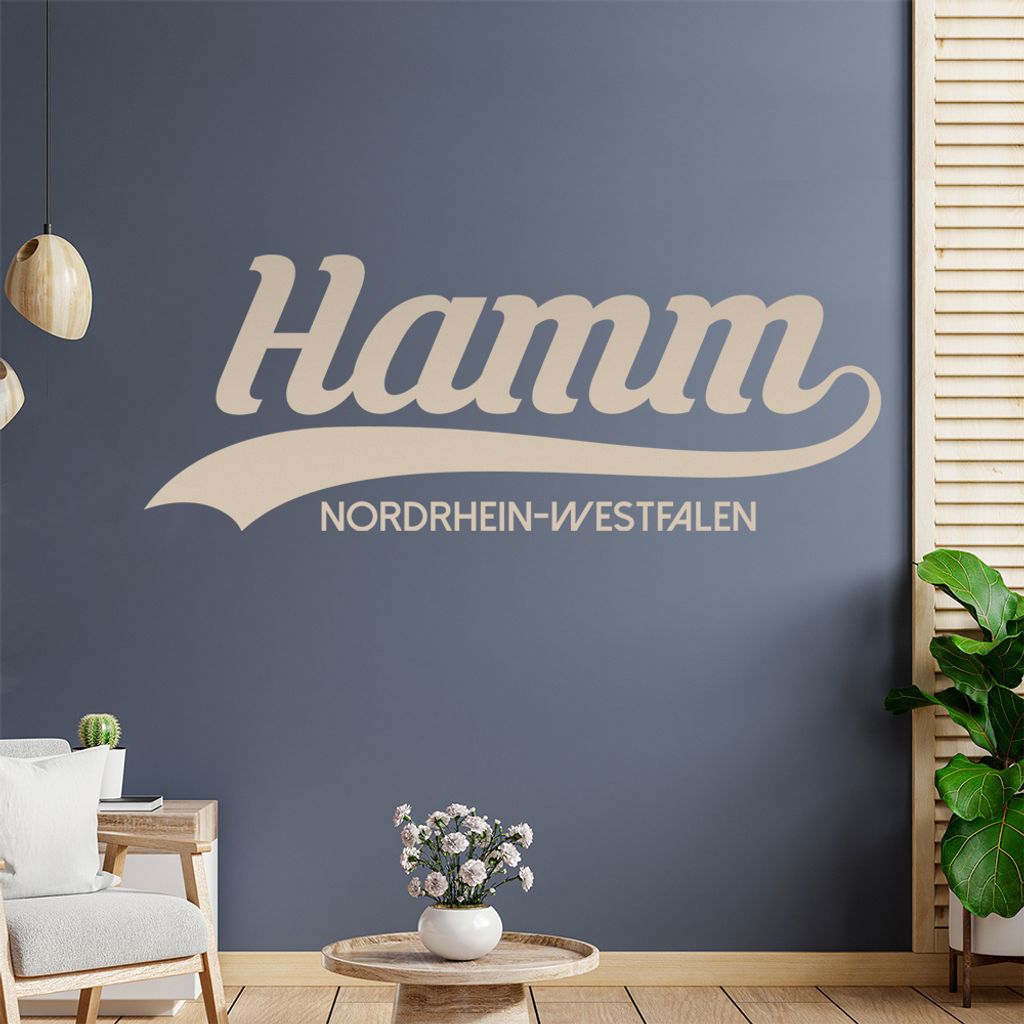 Hamm Nordrhein-Westfalen Wandtattoo Wandaufkleber Wall Sticker - Dekoration, Küche, Wohnzimmer, Schlafzimmer, Badezimmer