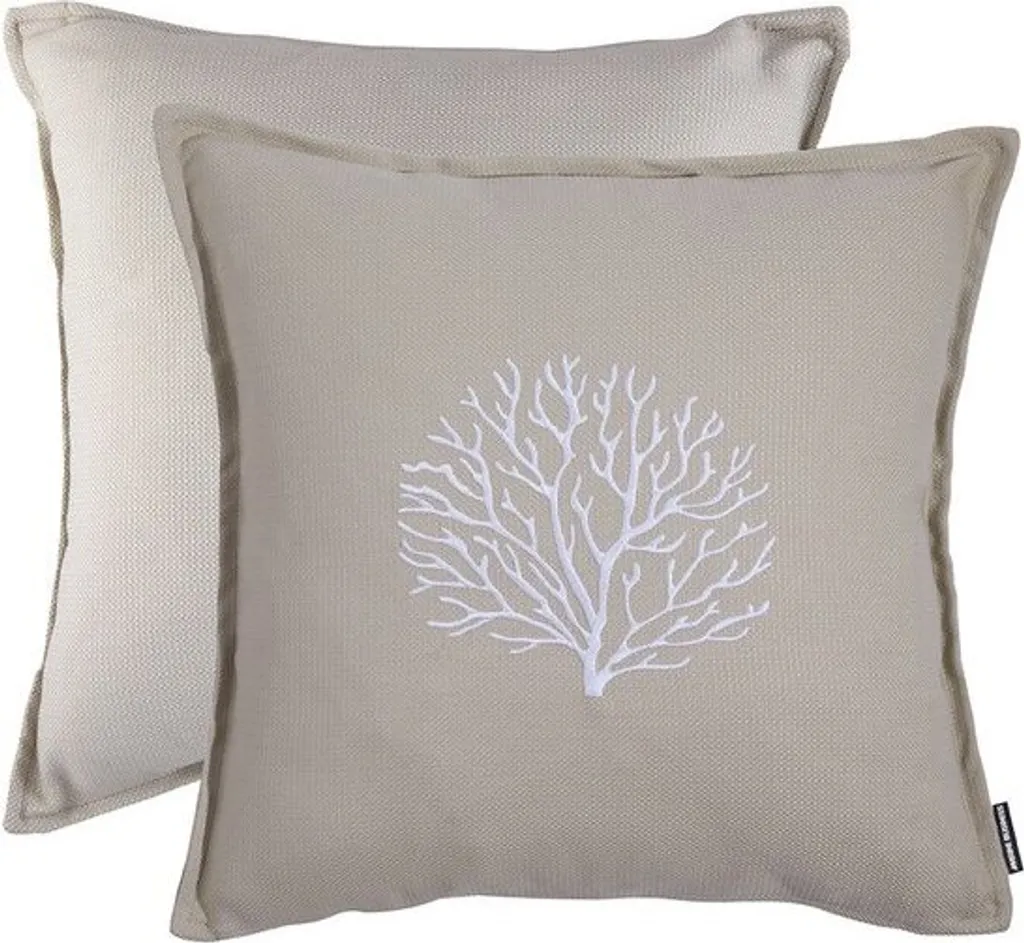 Coussin pour Bateau Aruba Sable 45x45 cm Étanche Marine Business x2 pcs