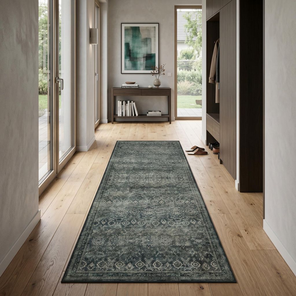 Carpetsale24 Waschbarer Teppich Vintage Läufer für Flur Produktbild 