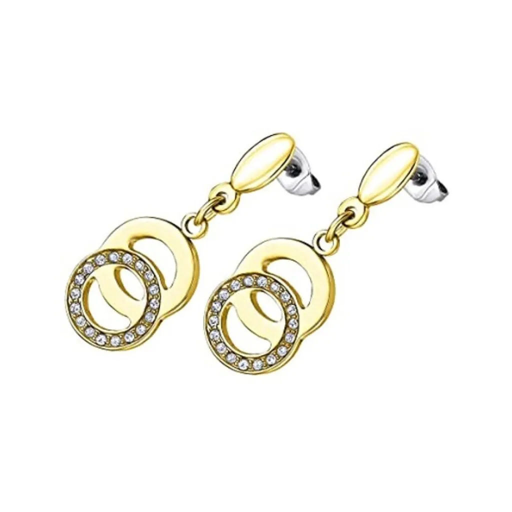 Orecchini Lotus Style LS1913-4/3 Placcati Oro con Zirconi per Donna