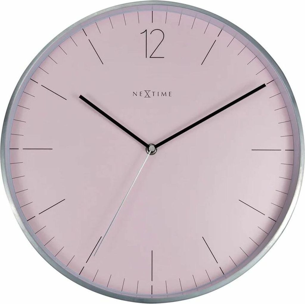 NeXtime Essential Silver Watch de quartz Around Pink, Silver