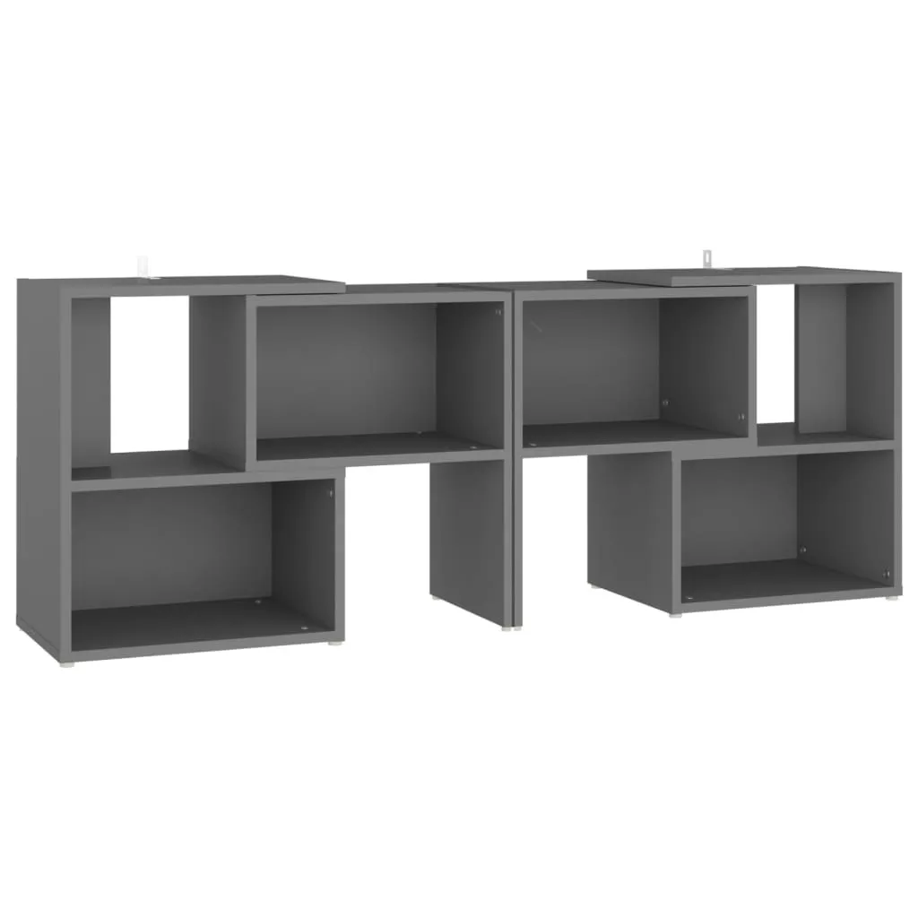 Banc TV Gris Anthracite 104 cm - Buffet Bas Multimédia Gain de Place