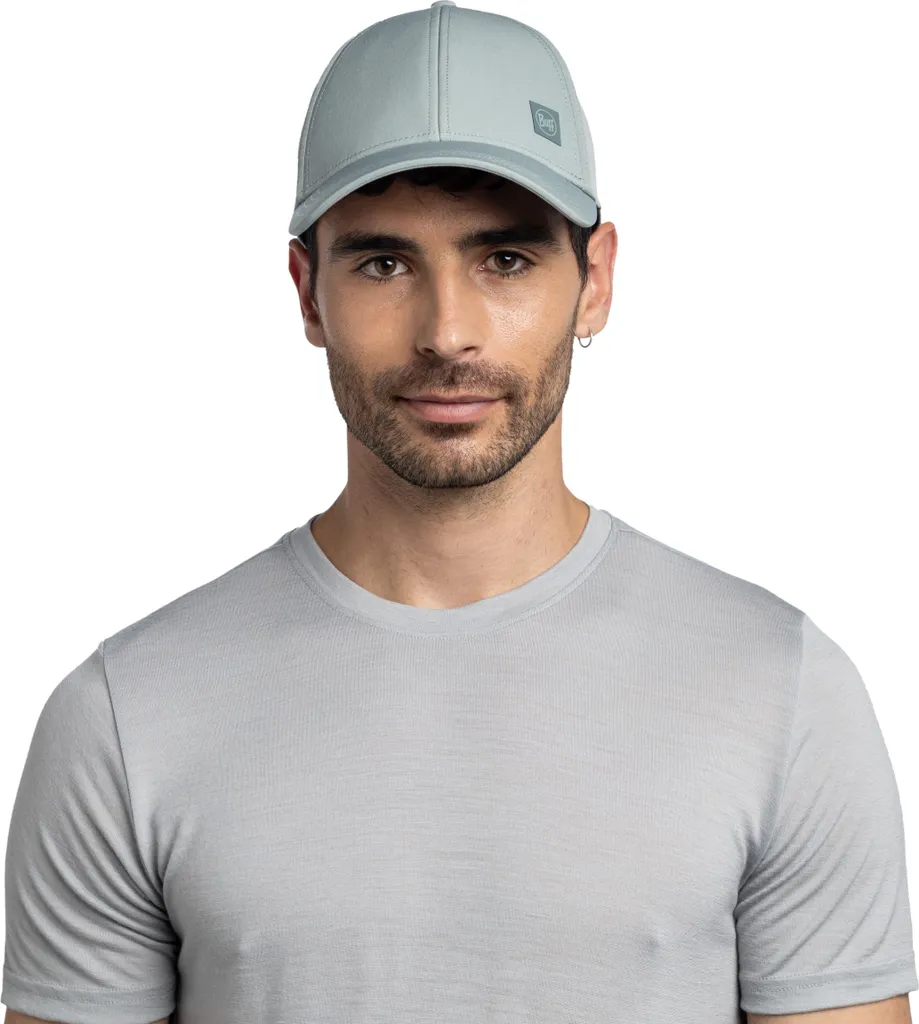BUFF Summit Cap Solid Flint S/M - Casquette de Randonnée Grise