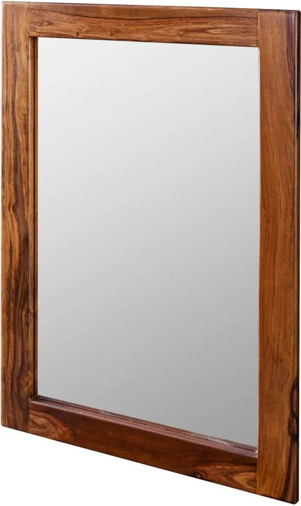 Miroir de salon 100x70 cm Toronto pour agrandir l'espace en bois massif