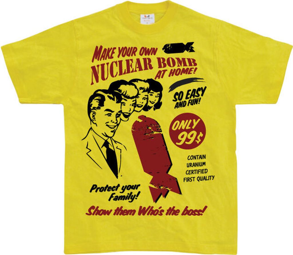 Make Your Own Nuclear Bomb - XX-Large - Yellow
