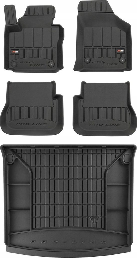 SET 3D Gummifußmatten VW Caddy Life 2003-2020