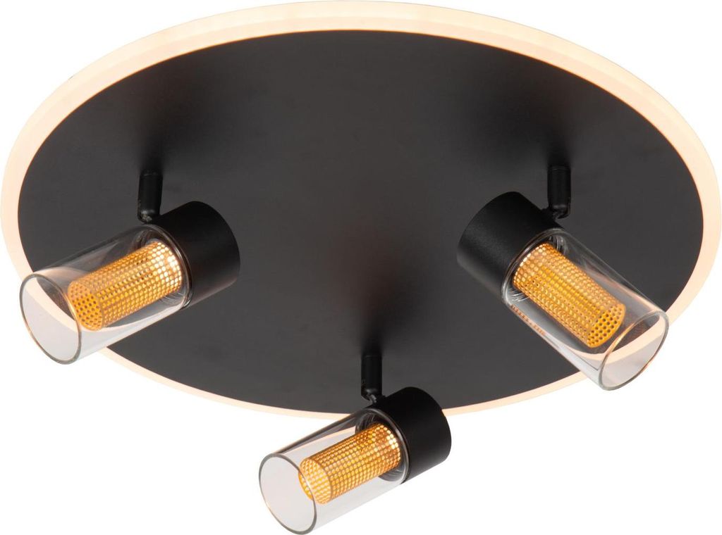 Deckenlampe LED mit Dimmer Eisen verstellbar Schwarz warmweiß 2200 K 220 lm Modern Deckenleuchte
