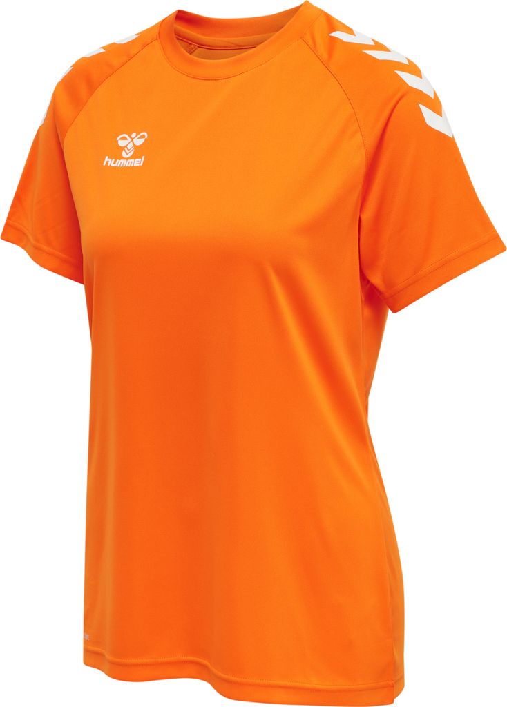 HUMMEL hmlCORE XK CORE POLY TEE S/S WOMAN, ORANGE TIGER, XS