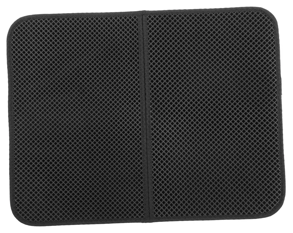Tapis de litière pour chat récupérateur de grains pour sol propre L