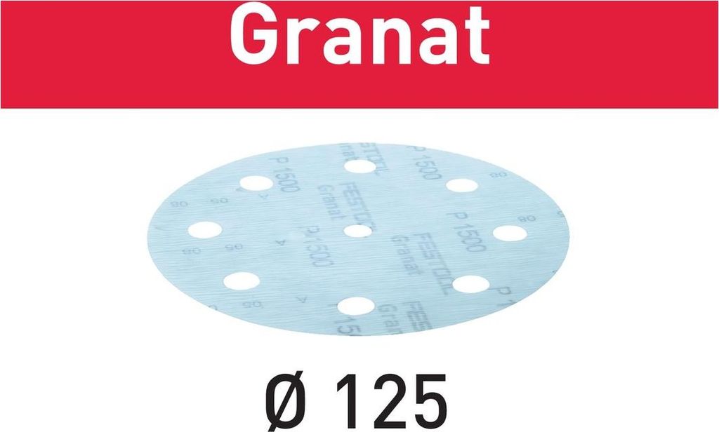 Festool Schleifscheibe STF D125/8 P1500 GR/50 Granat