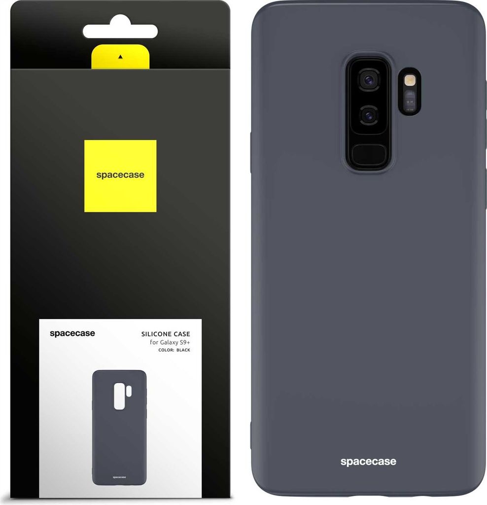 Spacecase Silikonhülle Galaxy S9+ schwarz