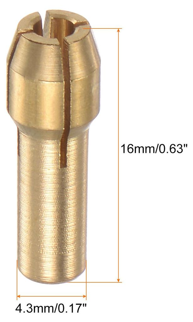 10 Stš¹ck Bohrfutter Spannzangensatz 2,1-2,5mm, Messing Bohrer Spannfutter, Heckdurchmesser 4,3mm fš¹r Leichtes Zubeh?r, Hochgeschwindigkeitsbo...
