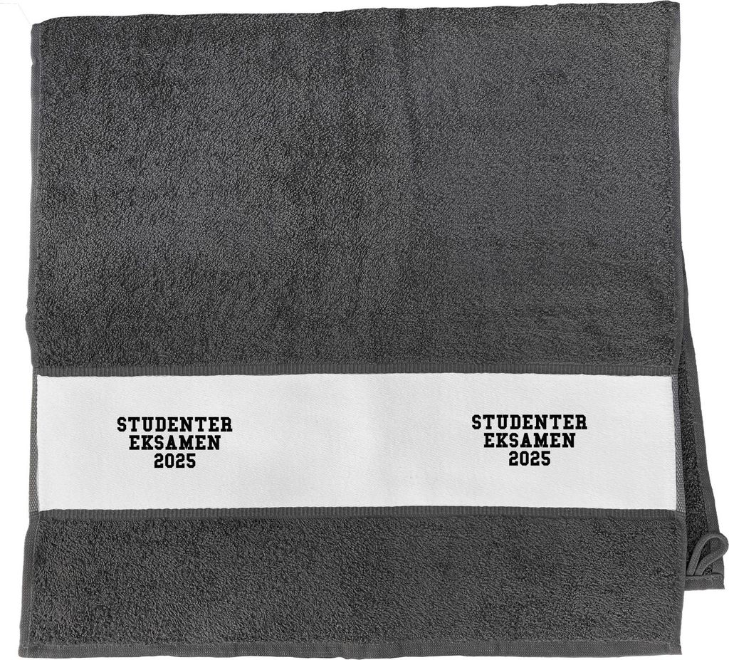Huuraa Handtuch Studentereksamen 2025 Abschluss Dänemark 50x100cm Graphite Baumwolle Handtuch Geschenkidee