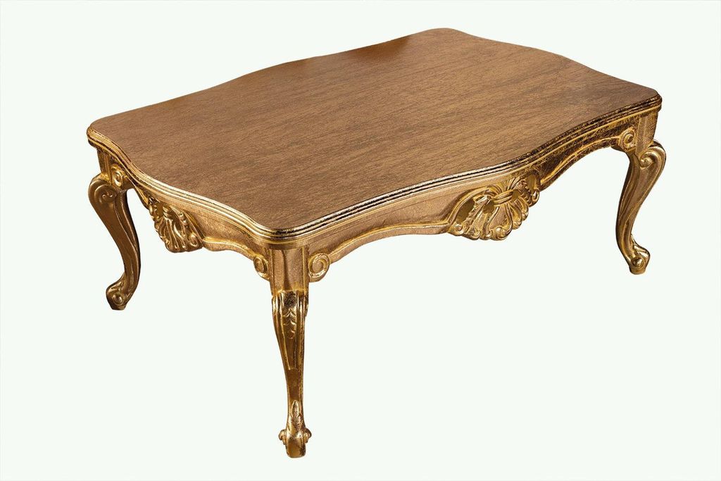Bordeaux Rote Sofagarnitur Couch Gold Klassische Möbel Tisch 5tlg.