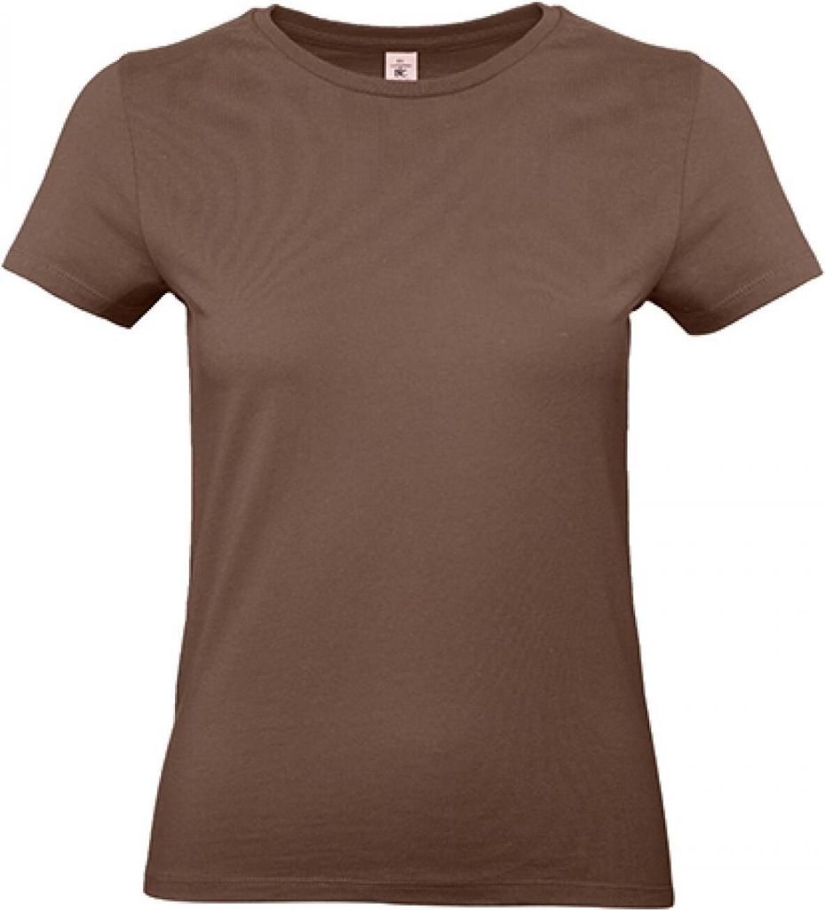 B&C TW04T | Damen T-Shirt / 100 E190 - Farbe: Chocolate - Größe: S