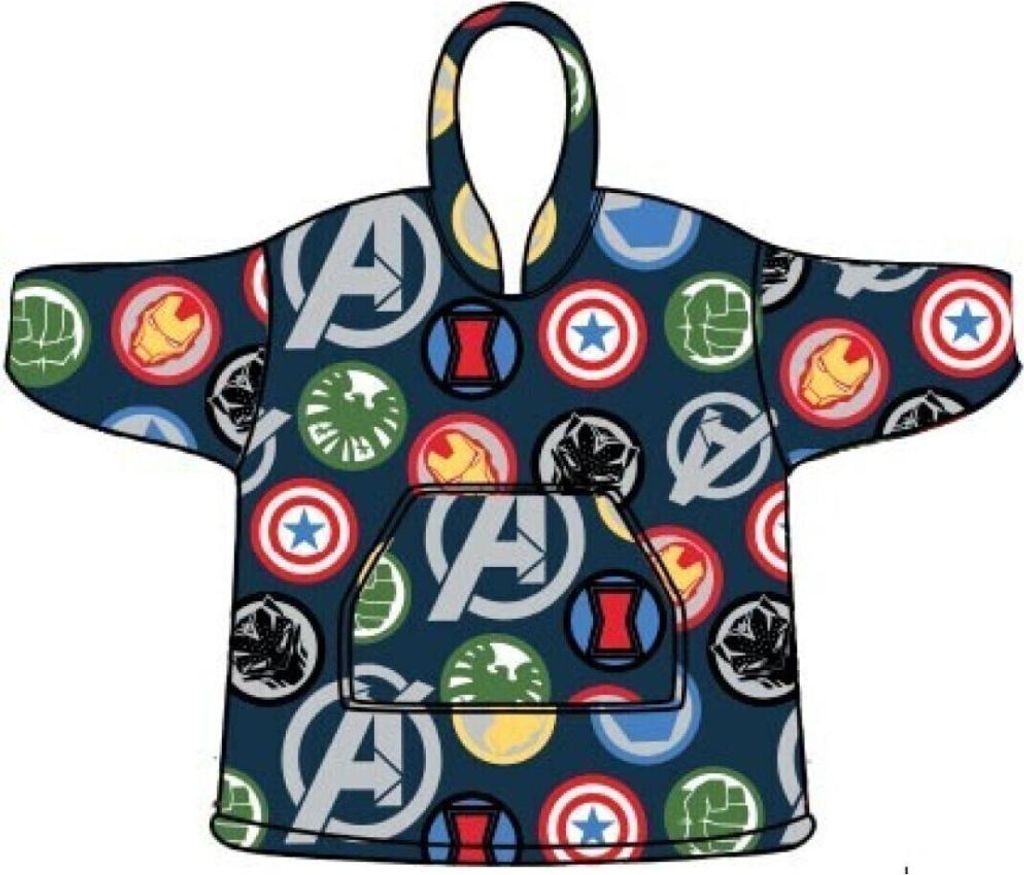 Marvel Avengers Hoodie Poncho Größe XS - L - Polyester