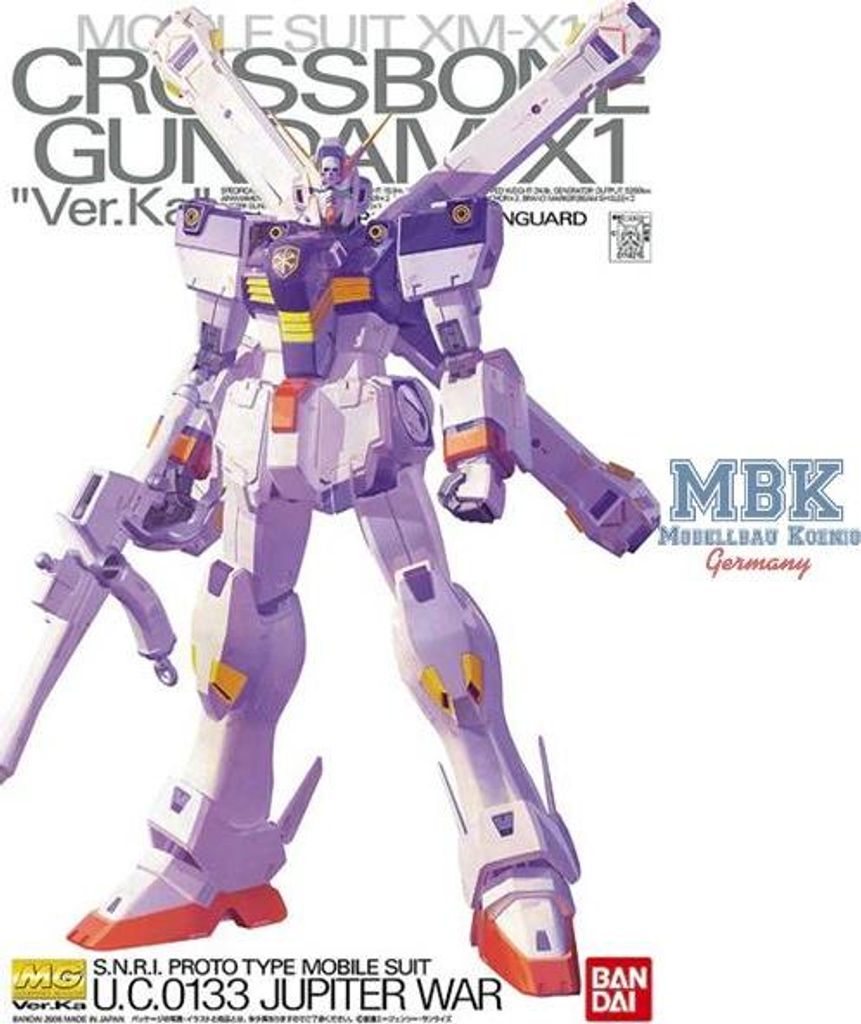 BANDAI BAN5064117 MG XM-X1 Crossbone Gundam X1 Ver.Ka 21 cm Obrázok produktu 
