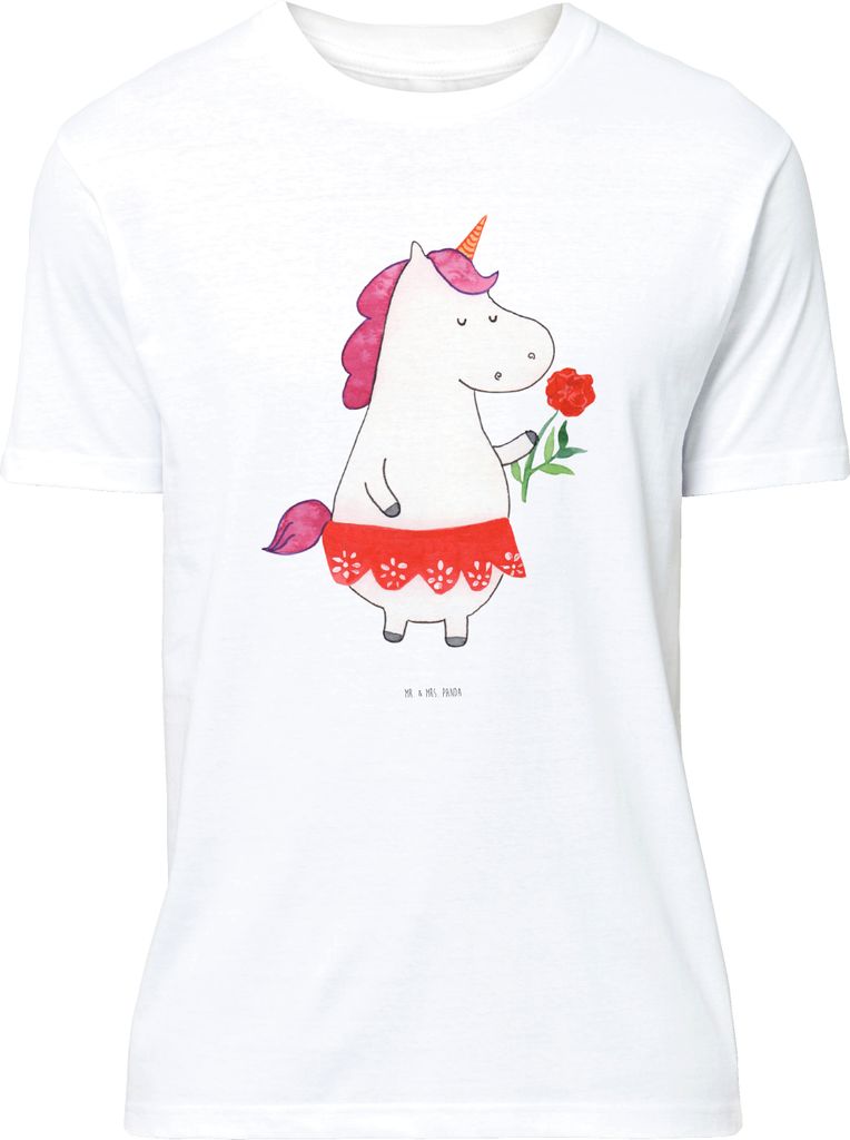 Mr. & Mrs. Panda T-Shirt Einhorn Dame - Weiß - Geschenk, Tshirt, Lustiges, Unicorn, Freundin, Design, Bachelor, Einhörner, oberteil, Bachelorette...