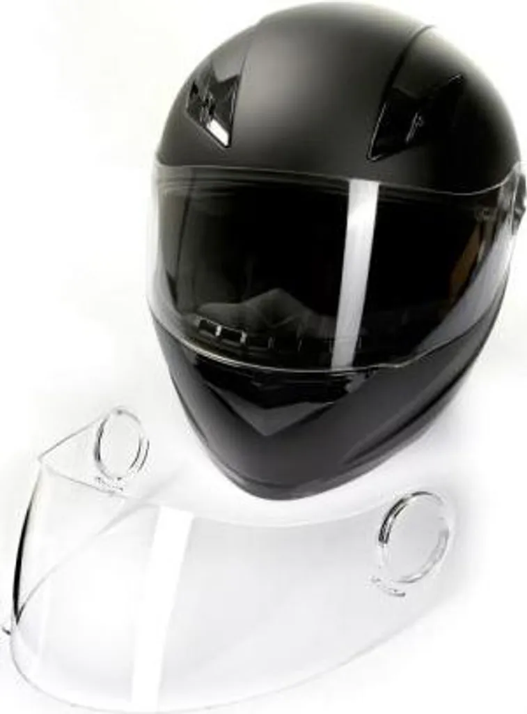 Casque intégral pour moto et scooter CMX Blacky noir mat avec visière