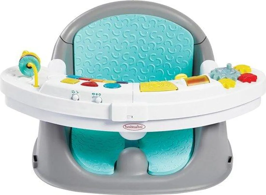 Chaise haute 3 en 1 évolutive avec plateau repas et jouets intégrés