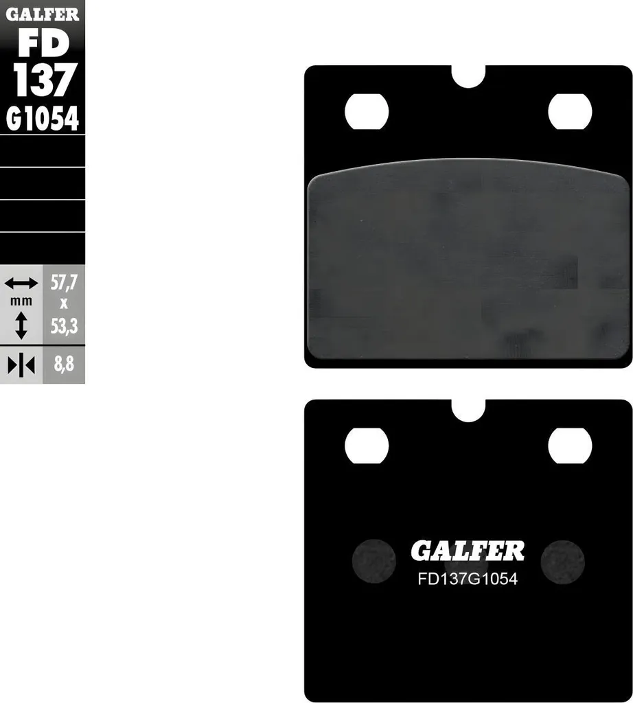 Jeu de plaquettes de frein semi-métalliques Galfer pour BMW R1000 cm3