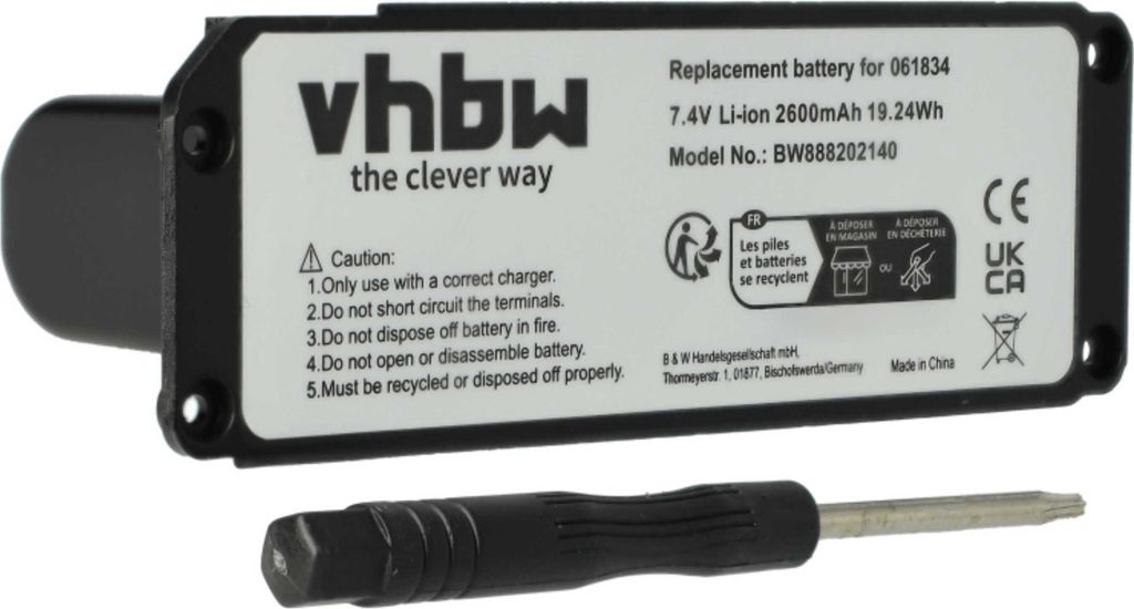vhbw Akku kompatibel mit Bose SoundLink 413295, Mini one, Produktbild 