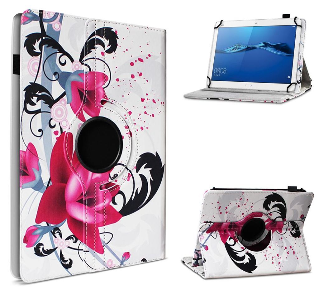 Schutzhülle für Huawei MediaPad M3 Lite 10 Tablet Hülle Tasche Case 360° DrehbarFarbe 360 Uni:Motiv 8