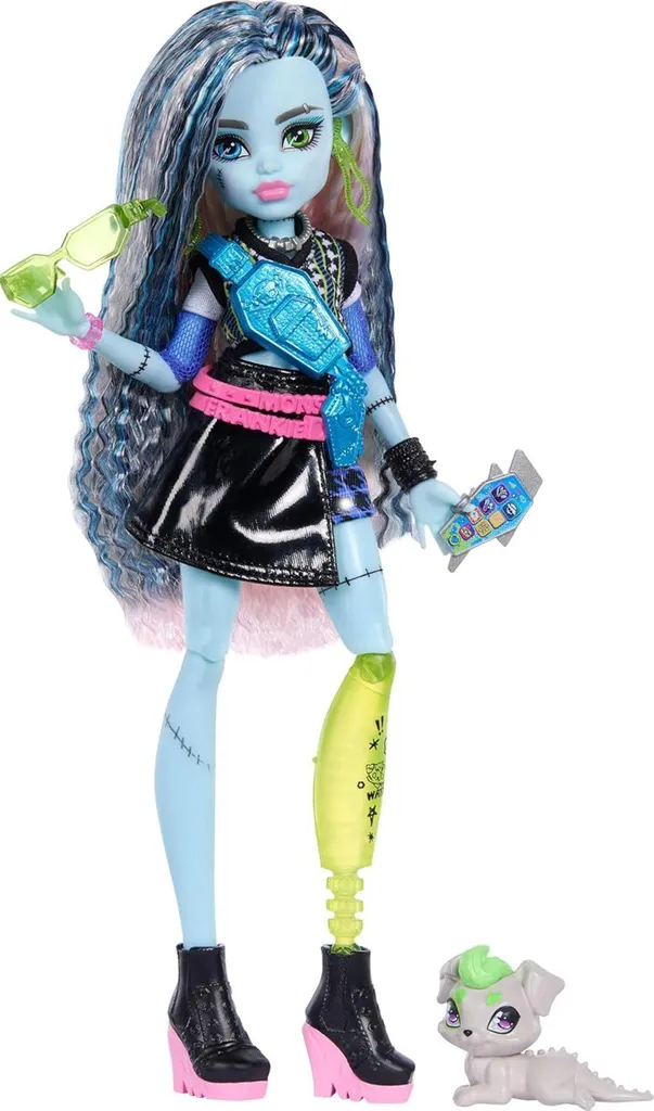 Frankie Stein Monster High Mattel - Poupée Articulée au Style Éclatant