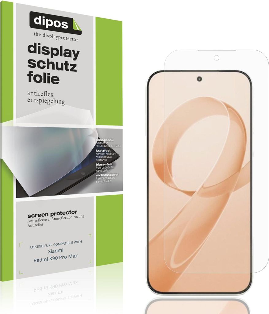 4x Schutzfolie für Xiaomi Redmi K90 Pro Max matt Displayschutzfolie Folie Display Schutz dipos