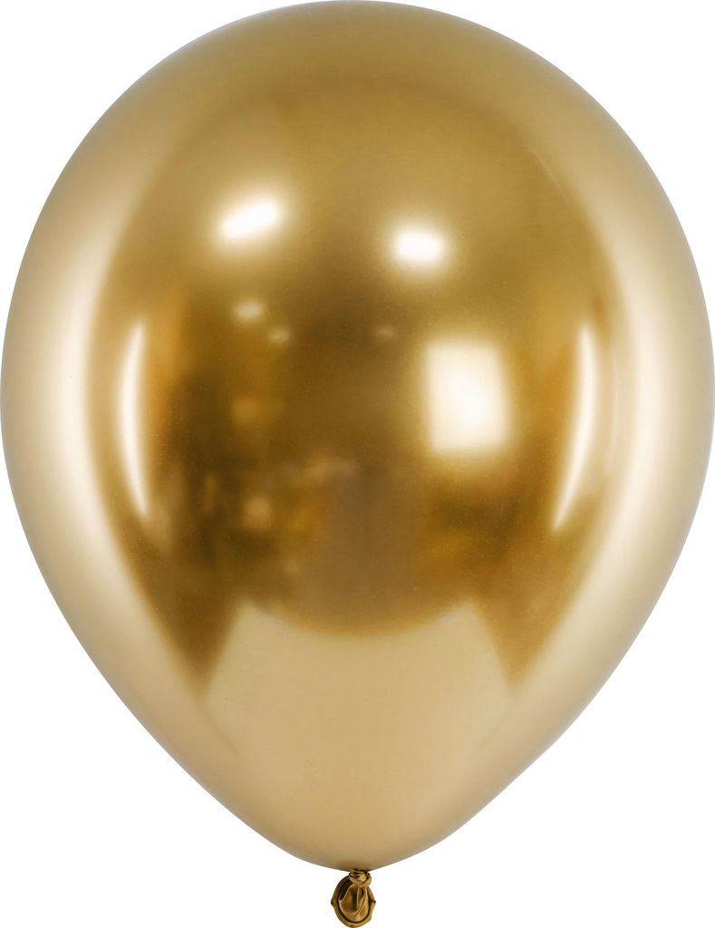 50 pz.  Palloncino Ø30cm "Uni Glossy" | Oro Immagine del prodotto 