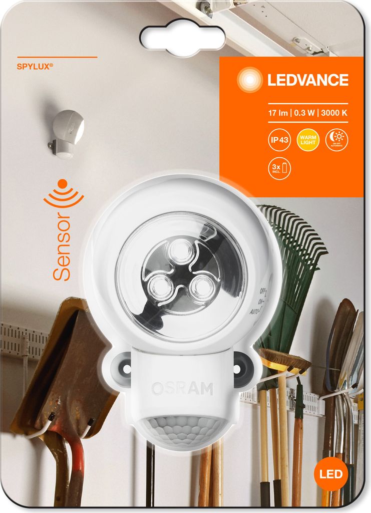 Veilleuse à Détection Spylux Led+sensor Blanc Blister - Image du produit 