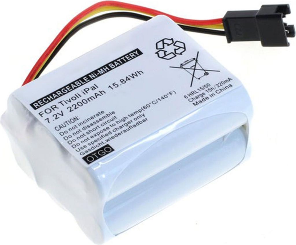 subtel 1x Akku für Radio Kompatibel mit Tivoli PAL BT, PAL plus, Kompatibel mit Teac R1, BP-R1 - (2000mAh, 7.2V)