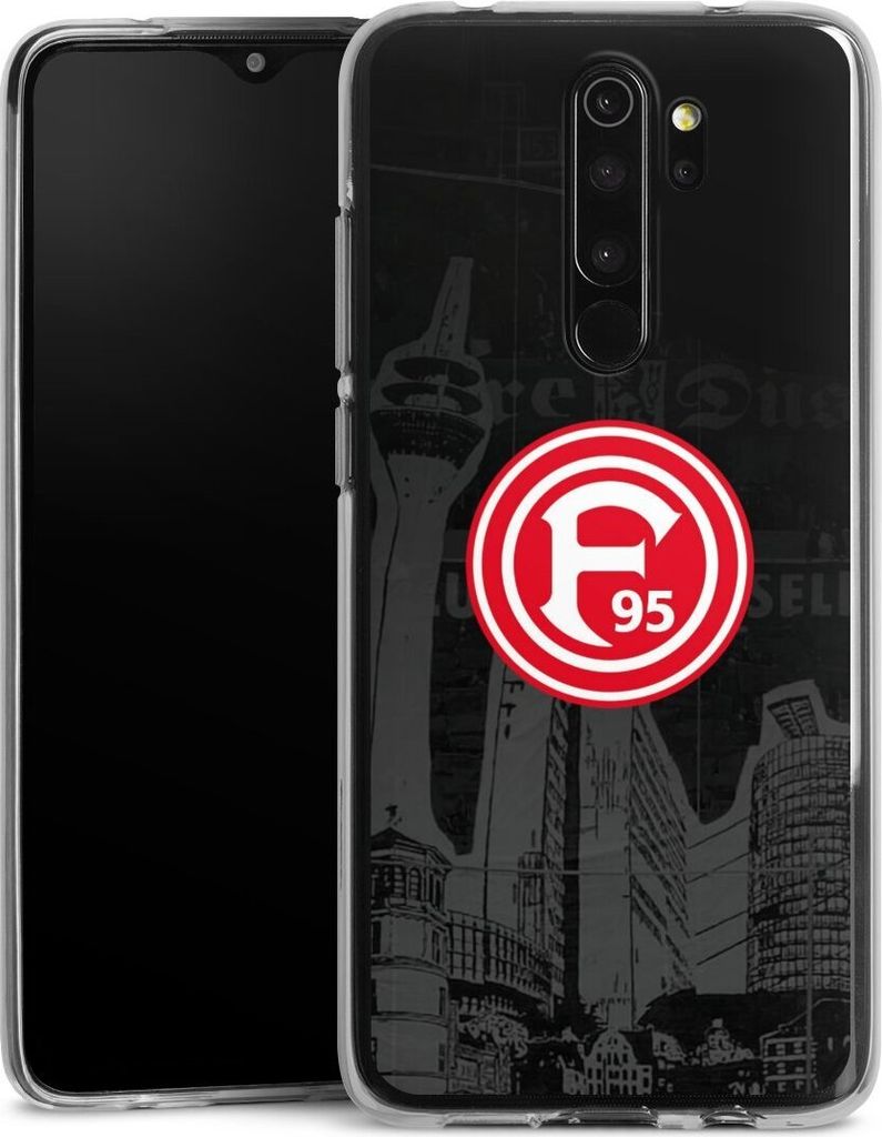 DeinDesign Handyhülle für Xiaomi Redmi Note 8 Pro Silikon Hülle Case Smartphone Schutzhülle Fortuna Düsseldorf Logo Offizielles Lizenzprodukt