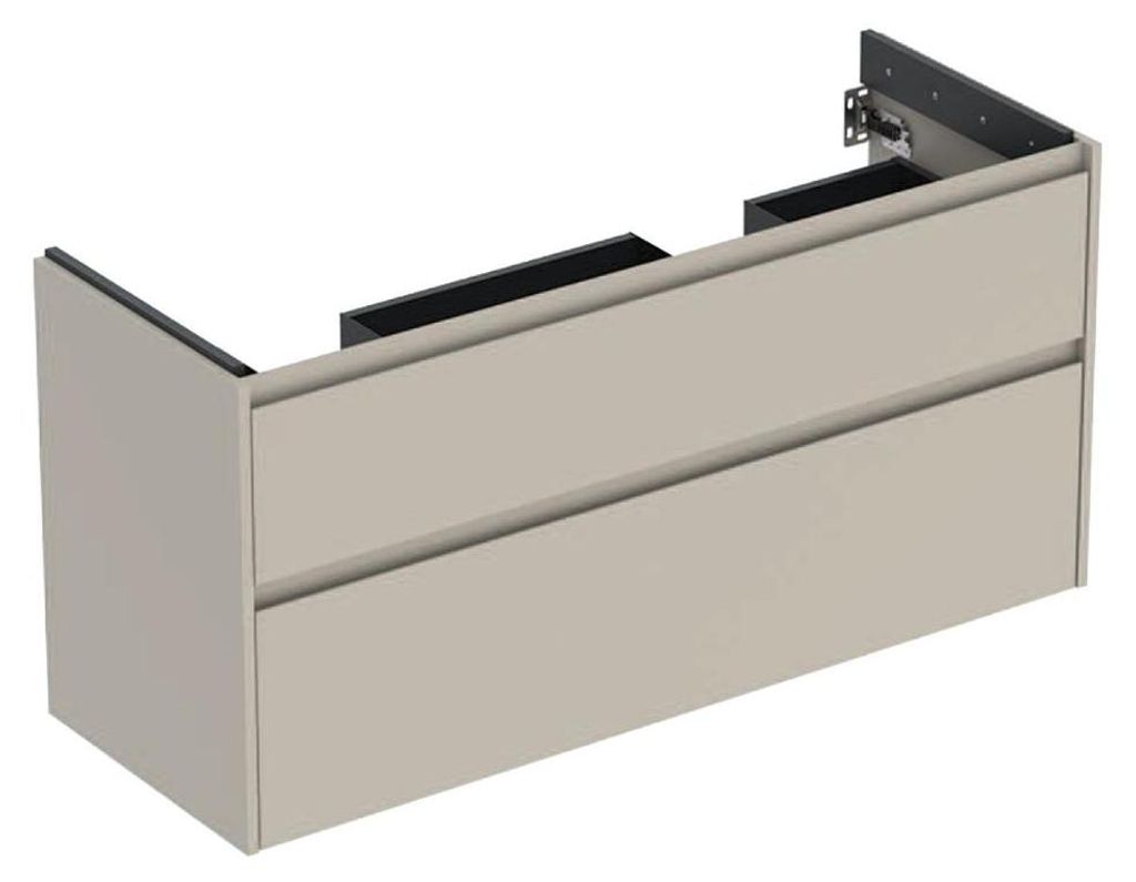 Geberit Renova Plan Unterschrank für Doppelwaschtisch, mit 2 Schubladen, 124,5x60,6x44,6cm, 504.033.DB.1