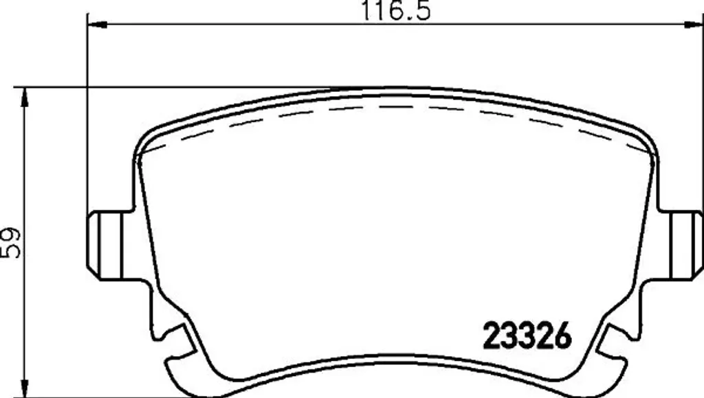 Plaquettes de frein Audi A6 4F pour remplacement disque arrière Brembo