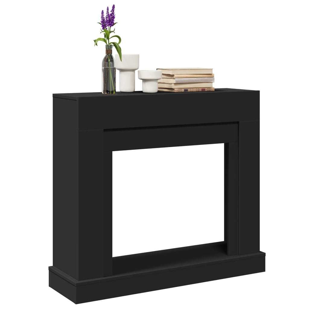 BEI CLORIS Kaminumrandung Schwarz 100x30x87,5 cm Holzwerkstoff - Dekokamine 2026Neu4317813