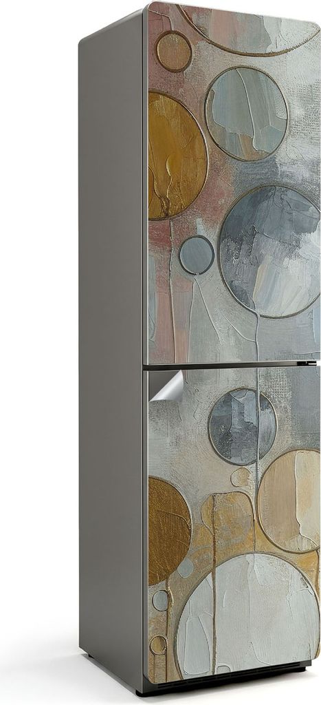 Eine Schlucht mit fließendem Wasser – Kühlschrank Aufkleber – Klebefolie Kühlschrank – Kühlschrank Nachbildung – Kühlschrankfolie selb...